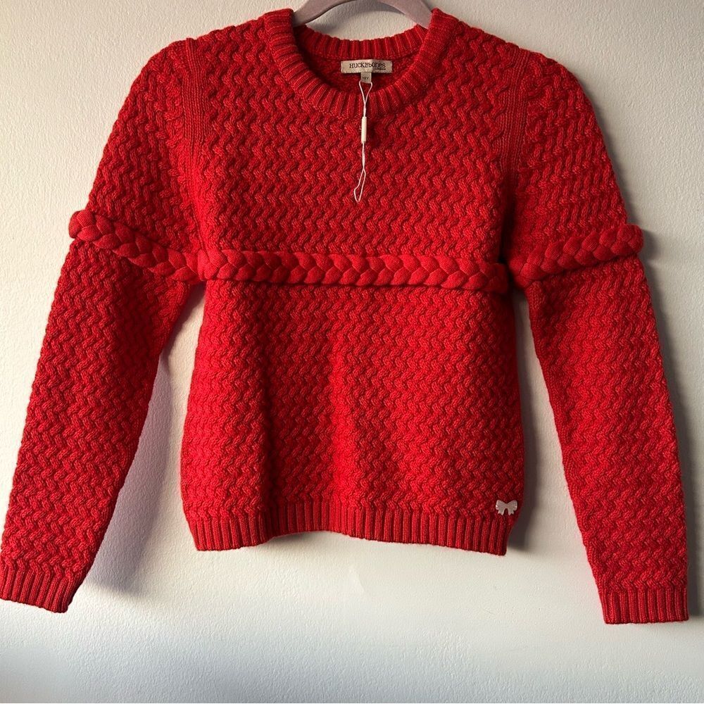 NWOT Hucklebones London Girls Red Knit Sweater